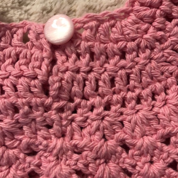 Handmade crochet baby dress. Cotton. New. - Picture 5 of 5